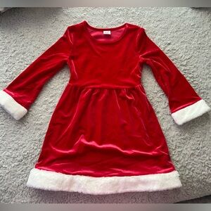 Holiday Time Red and White Velvet Garment